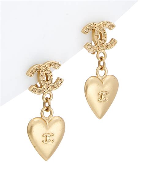 chanel heart and triangle earring|chanel earrings price list.